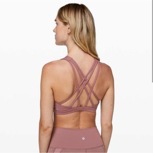 LuluLemon Free To Be Serene Bra - Mauve - Size 6